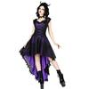 Sinister - 988 Langes Kleid - Lila/Schwarz Product image